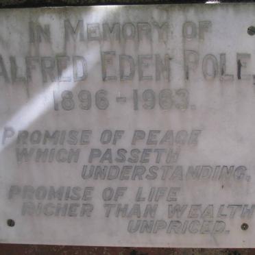 POLE Alfred Eden 1896-1963