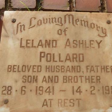 POLLARD Leland Ashley 1941-1988
