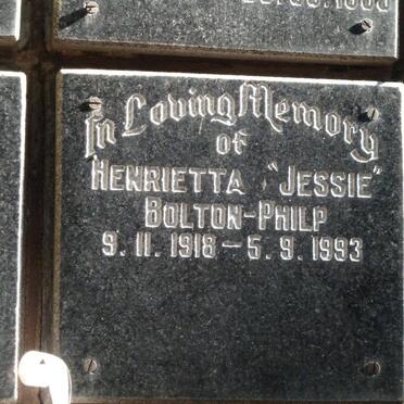 PHILP Henrietta, Bolton 1918-1993