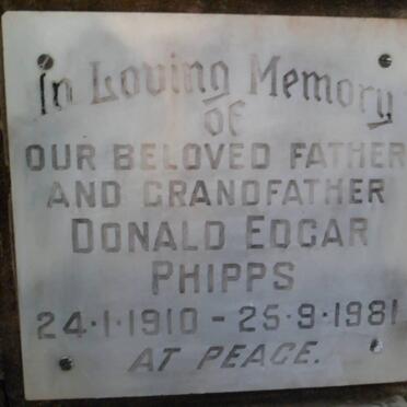 PHIPPS Donald Edgar 1910-1981