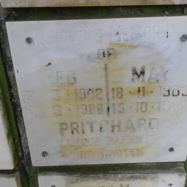 PRITCHARD Reg 1902-1988 &amp; May 1903-1980