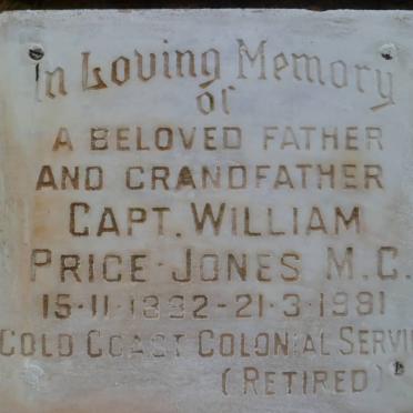 PRICE-JONES William 1892-1981