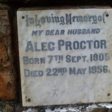 PROCTOR Alec 1905-1956