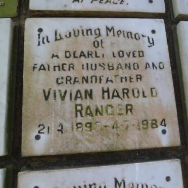RANGER Vivian Harold 1893-1984