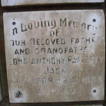 RAFFERTY John Anthony 1908-1984