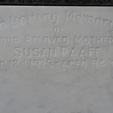 RAAFF Susan -1975
