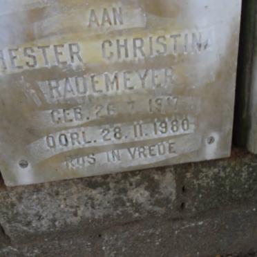 RADEMEYER Hester Christina 1917-1980