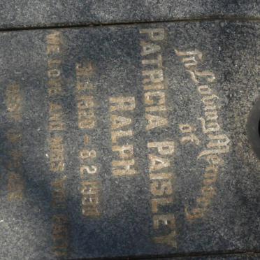 RALPH Patricia Paisley 1920-1990