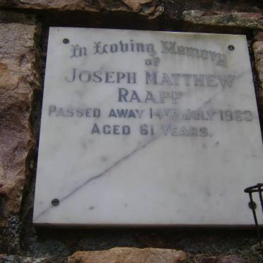 RAAFF Joseph Matthew -1963