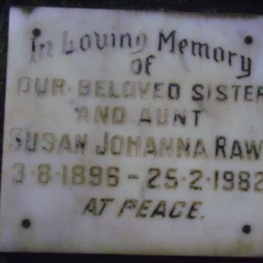 RAW Susan Johanna 1896-1982