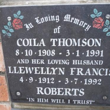ROBERTS Llewellyn Francis 1912-1992 &amp; Coila THOMSON 1908-1991