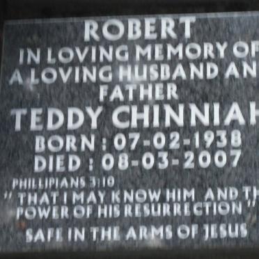 ROBERT Teddy Chinniah 1938-2007