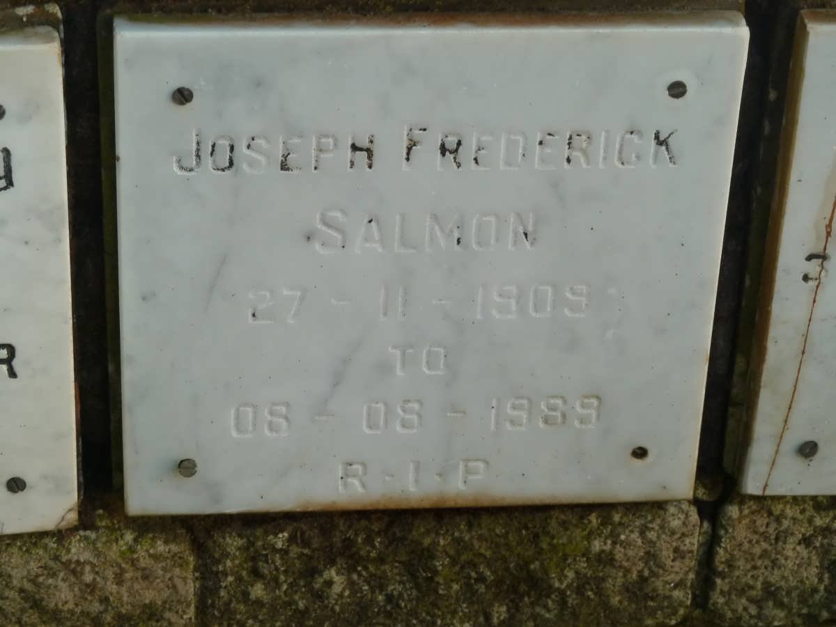 SALMON Joseph Frederick 1909-1989