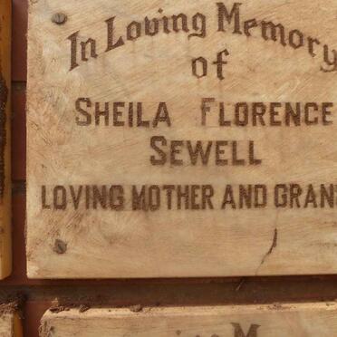 SEWELL Sheila Florence