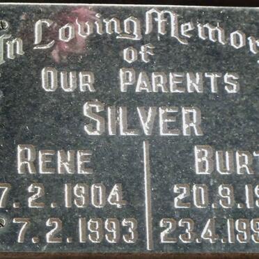 SILVER Burt 1902-1993 &amp; Rene 1904-1993