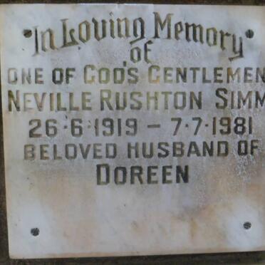 SIMM Neville Rushton 1919-1981