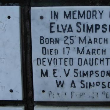 SIMPSON Elva 1924-1994