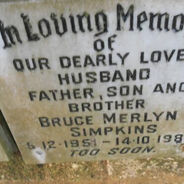 SIMPKINS Bruce Merlyn 1951-1980