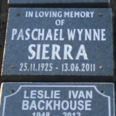 SIERRA Paschael Wynne 1925-2011