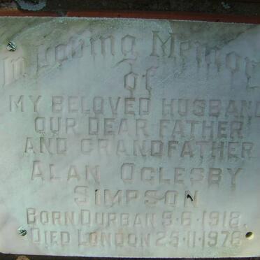 SIMPSON Alan Oglesby 1918-1976