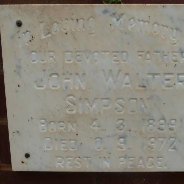 SIMPSON John Walter 1899-1972