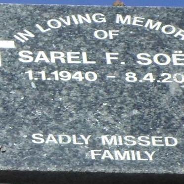 SOËR Sarel F. 1940-2011
