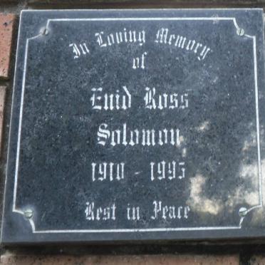 SOLOMON Enid Ross 1910-1995
