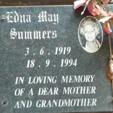 SUMMERS Edna May 1919-1994