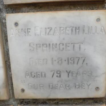SPRINGETT Anne Elizabeth Lilla -1977