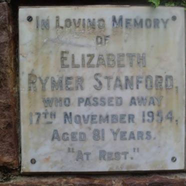 STANFORD Elizabeth Rymer -1954