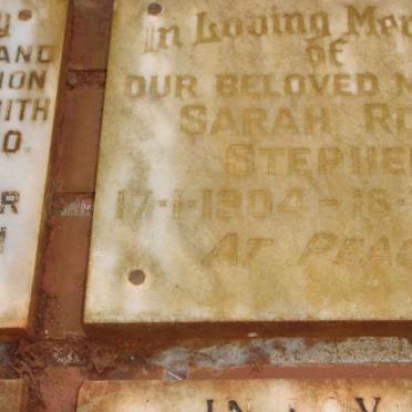 STEPHEN Sarah Rose 1904-1980