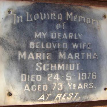 SCHMIDT Marie Martha -1976