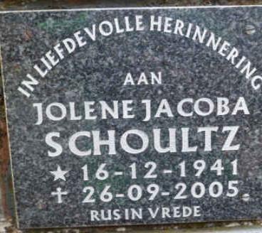 SCHOULTZ Jolene Jacoba 1941-2005