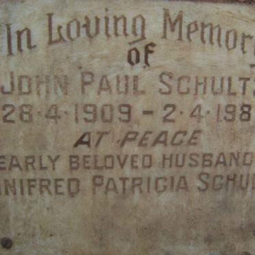 SCHULTZ John Paul 1909-1983