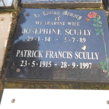 SCULLY Patrick Francis 1915-1997 &amp; Josephine 1914-1989
