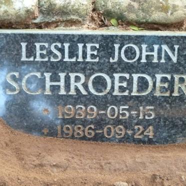 SCHROEDER Leslie John 1939-1986