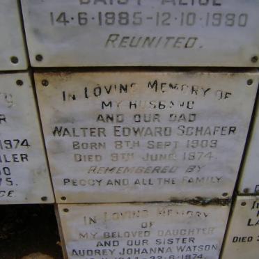 SCHAFER Walter Edward 1909-1974
