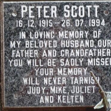 SCOTT Peter 1915-1994