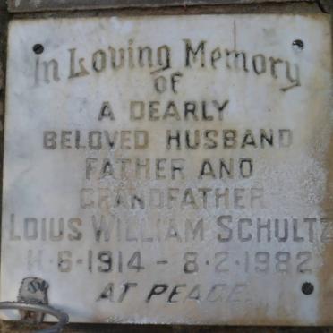 SCHULTZ Loius William 1914-1982