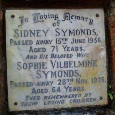 SYMONDS Sidney -1956 &amp; Sophie Vilhelmine -1956