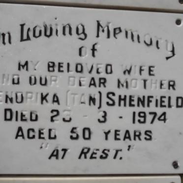 SHENFIELD Hendrika -1974