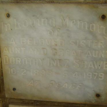 SHAWE Dorothy Inez 1893-1979