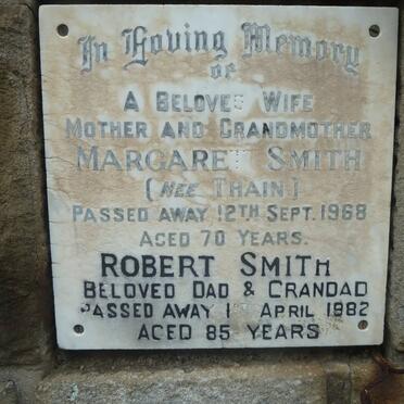 SMITH Robert -1982 &amp; Margaret THAIN -1968