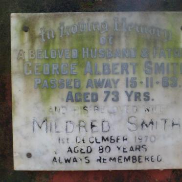 SMITH George Albert -1963 &amp; Mildred -1970
