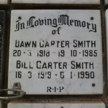 SMITH Bill Carter 1919-1990 &amp; Dawn 1918-1985