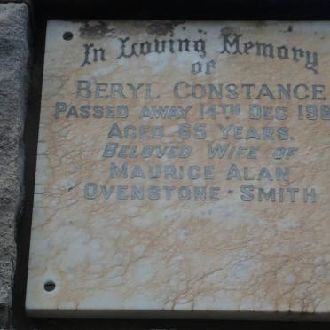 SMITH Beryl Constance, Ovenstone -1969