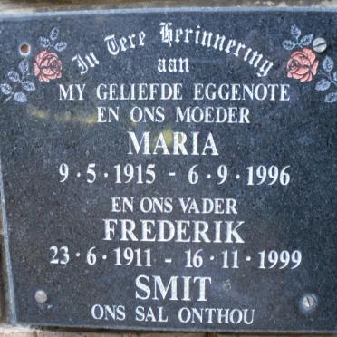 SMIT Frederik 1911-1999 &amp; Maria 1915-1996