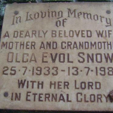 SNOW Olga Evol 1933-1983