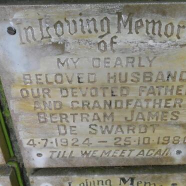 SWARDT Bertram James, de 1924-1980