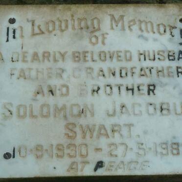 SWART Solomon Jacobus 1930-1983